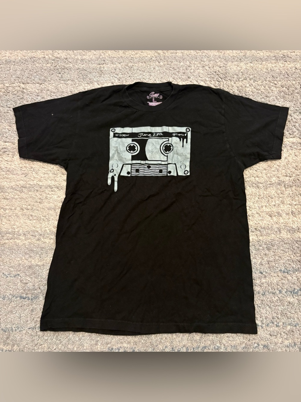 DJ Screw June 27th Dripping Cassette Graphic T-Shirt Size Large 713 Shirts